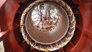 Auxiliary engine alternator repair