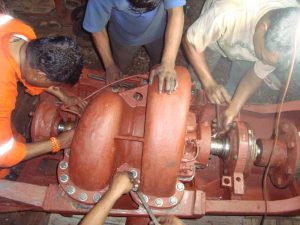 overhauling motors and pumps